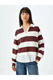 Koton Kadın / Kız Bordo Sweatshırt (Model Kodu: 5Wal10446Ik4S6 )