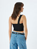 Tek Omuz Atlet Asimetrik Skinny Slim Fit