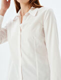 Klasik Gömlek Uzun Kollu Pamuk Karışımlı