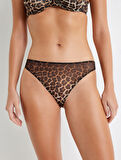 Leoparlı Külot Tül Standart Bel