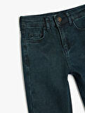 Rahat Bol Kesim Kot Pantolon - Regular Jean