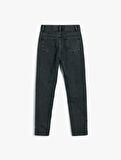 Rahat Bol Kesim Kot Pantolon - Regular Jean