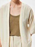Kimono 3/4 Geniş Kol Bol Kalıp