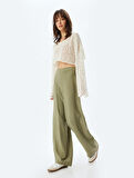Modal Pantolon Yüksek Bel Geniş Paça