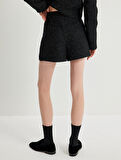 Mini Tüvit Şort Etek Kruvaze 