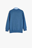Koton Erkek Çocuk Okul Sweatshirt Basic Okul Gömleği Yaka Detaylı Uzun Kollu Pamuklu