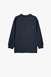 Koton Erkek Çocuk Okul Sweatshirt Basic Okul Gömleği Yaka Detaylı Uzun Kollu Pamuklu