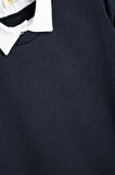Koton Erkek Çocuk Okul Sweatshirt Basic Okul Gömleği Yaka Detaylı Uzun Kollu Pamuklu