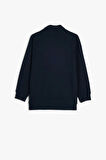 Koton Erkek Çocuk Polo Yaka Sweatshirt Uzun Kollu Düğme Detaylı Pamuklu