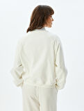 Basic Sweatshirt Bisiklet Yaka Uzun Kollu
