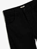 Basic Pantolon Düğme Kapamalı Cepli