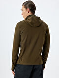 Spor Sweatshirt Kapşonlu Şardonlu Yumuşak Tuşe Uzun Kollu
