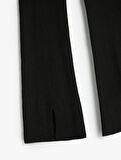 Basic İspanyol Paça Pantolon Beli Lastikli