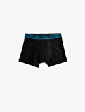 3'lü Boxer Seti Slogan Baskılı Pamuklu