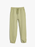 Jogger Pantolon Cep Detaylı Viskon Kumaş