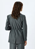 Koton Slim Fit Koyu Antrasit Kadın Ceket 5WAK50099UW048