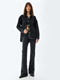 İspanyol Paça Kot Pantolon Cepli - Victoria Flare Jeans