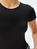 Basic Body Kısa Kollu Bisiklet Yaka Slim Fit