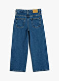 Koton Normal Bel Koyu İndigo Kadın Denim Pantolon 5WKG40088AD