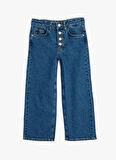 Koton Normal Bel Koyu İndigo Kadın Denim Pantolon 5WKG40088AD