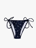 İpli Bikini Altı Şal Desenli Astarlı