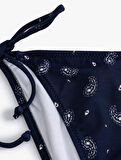 İpli Bikini Altı Şal Desenli Astarlı