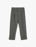 Basic Pantolon Beli Lastikli Pile Detaylı
