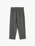 Basic Pantolon Beli Lastikli Pile Detaylı