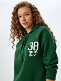 Snoopy Kapüşonlu Sweatshirt Lisanslı Arkası Baskılı