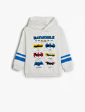 Batman Kapşonlu Sweatshirt Lisanslı Uzun Kollu Şardonlu 