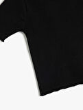 Bisiklet Yaka Kısa Kollu Pamuklu Basic Tişört