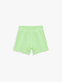 Kaşkorse Pamuklu Fiyonklu Mini Şort