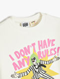 Beetlejuice Sweatshirt Lisanslı Uzun Kollu Bisiklet Yaka 