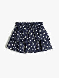 Yıldızlı Fırfırlı Şort Etek