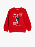 Atatürk Sweatshirt Baskılı Uzun Kollu Bisiklet Yaka