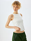 Slim Fit Bisiklet Yaka Basic Kolsuz Atlet