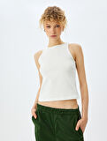 Slim Fit Bisiklet Yaka Basic Kolsuz Atlet