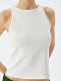Slim Fit Bisiklet Yaka Basic Kolsuz Atlet
