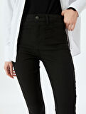 Yüksek Bel Dar Paça Skinny Fit Toparlayıcı Kot Pantolon - Skinny Push Up Fit Jean