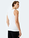 Bisiklet Yaka Slim Fit Kolsuz Basic Atlet