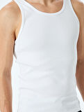Bisiklet Yaka Slim Fit Kolsuz Basic Atlet