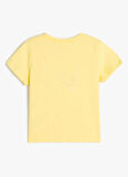 Koton Baskılı Sarı Kız Çocuk T-Shirt 5SKG10059AK
