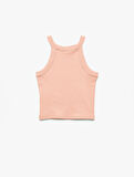 Pamuklu Kolsuz Halter Yaka Slim Fit Crop Atlet