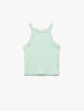 Pamuklu Kolsuz Halter Yaka Slim Fit Crop Atlet