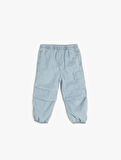 Pamuklu Paraşüt Denim Pantolon