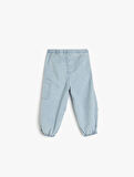 Pamuklu Paraşüt Denim Pantolon