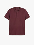 Slim Fit Kısa Kollu Pamuklu Polo Yaka Tişört