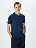 Slim Fit Kısa Kollu Pamuklu Polo Yaka Tişört