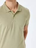 Slim Fit Kısa Kollu Pamuklu Polo Yaka Tişört