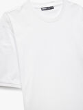 Kısa Kollu Bisiklet Yaka Pamuklu Slim Fit Erkek Basic Tişört